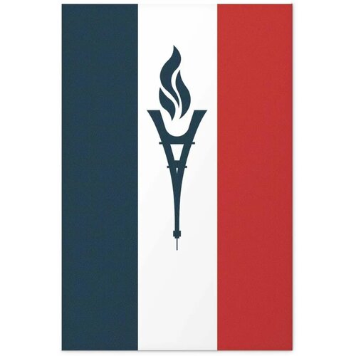  Plakat - French Flag with a Torch 60x90 Bez okvira Slike
