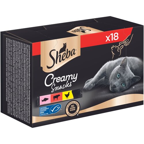  Multipakiranje: Sheba Creamy Snacks - 18 x 12 g Slike