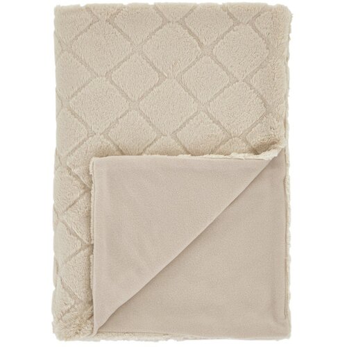 Catherine Lansfield Bež deka od mikropli&amp;scaron;a 130x170 cm Cosy Diamond &amp;ndash; Slike