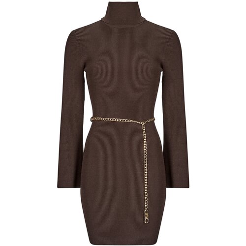 Michael Kors Kratke obleke BELTD MINI DRS Kostanjeva Cene