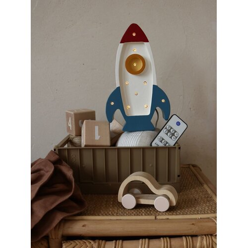  Lampa Little Lights - RAKETA MINI - plava - crvena Slike