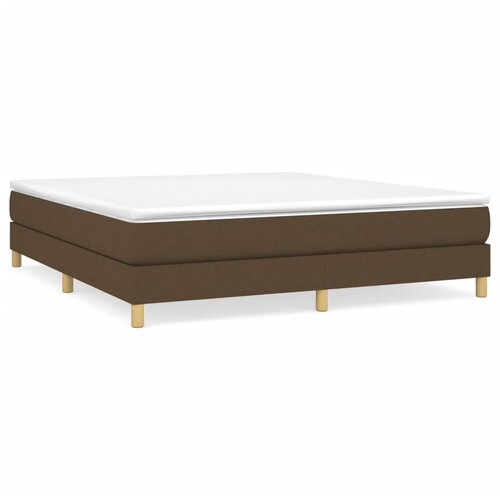 vidaXL Box spring posteljni okvir temno rjav 180x200 cm blago, (20736267) Cene