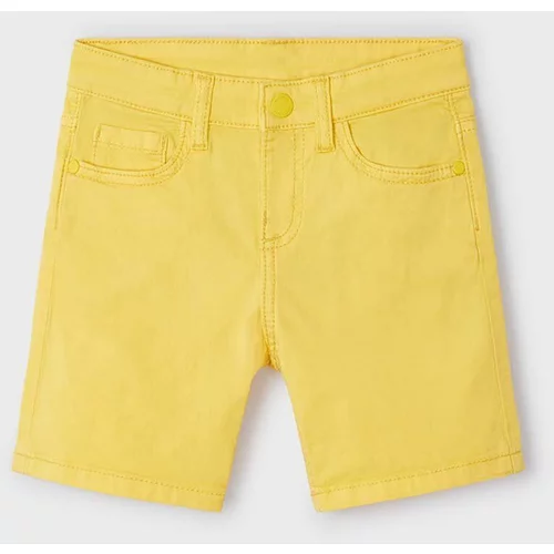 Mayoral Dječje kratke hlače boja: žuta, podesivi struk