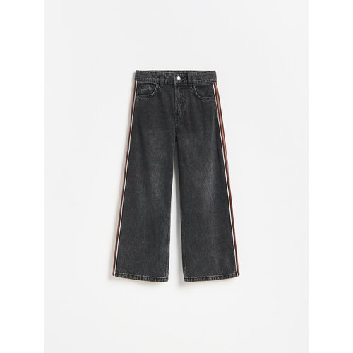 Reserved Super wide leg traperice - siva Slike