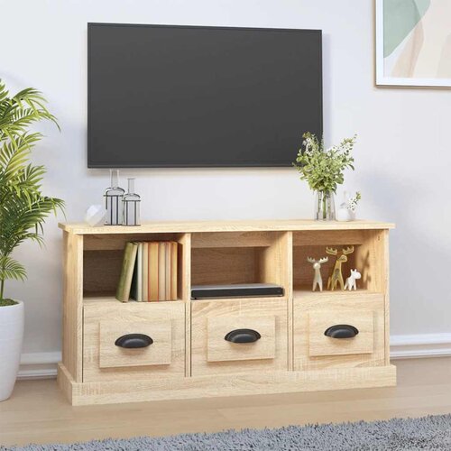 TV ormarić boja hrasta sonome 100x35x50 cm konstruirano drvo Cijene