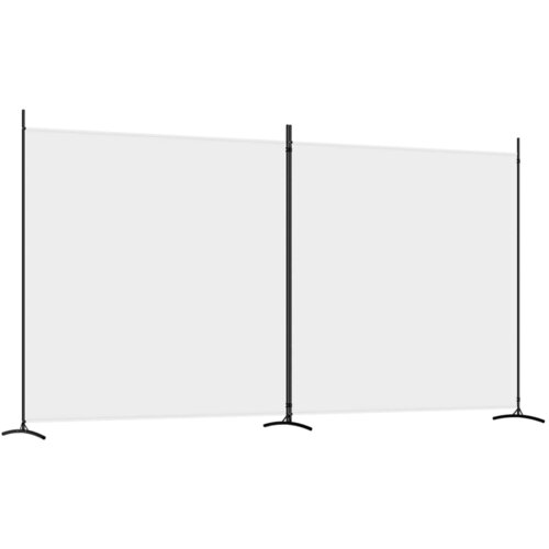 Maison Chic Paravan - Sobne pregrade 2-delni bel 348x180 cm blago, (22111581) Cene