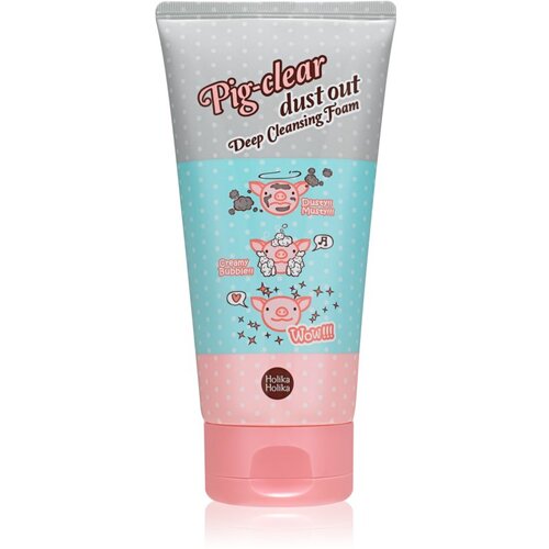 Holika Holika Pig Nose Clear aktivna pjena za či&amp;scaron;ćenje za pro&amp;scaron;irene pore 150 ml Slike