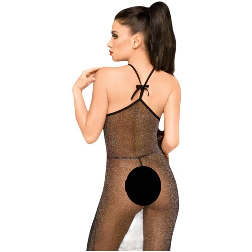 Penthouse Love On Fire Glitter Dress With Thong - Black - M/L Slike