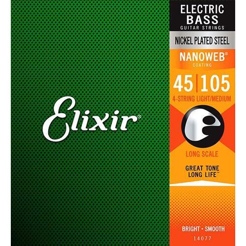Elixir Žice za bas gitaru 14077 Medium, 045-105 Slike