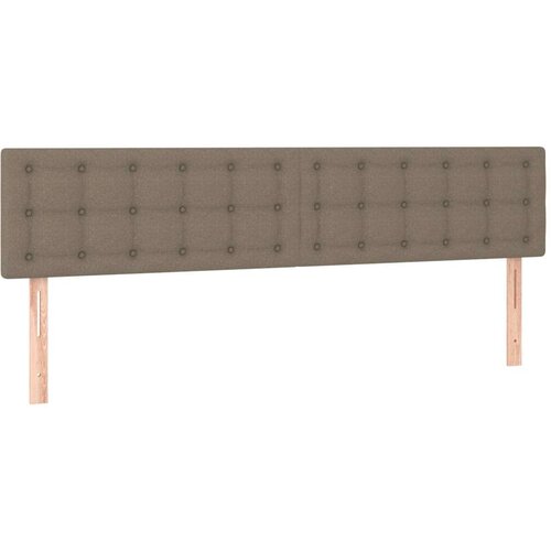  Krevet s oprugama i madracem smeđesivi 180x200 cm tkanina Slike