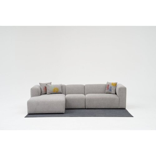 Atelier Del Sofa Kutna garnitura, Linden Left - Light Grey Slike