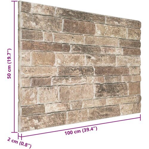  Zidne panele 10 pcs &amp;Scaron;areni 100 x 50 cm EPS pjena Slike