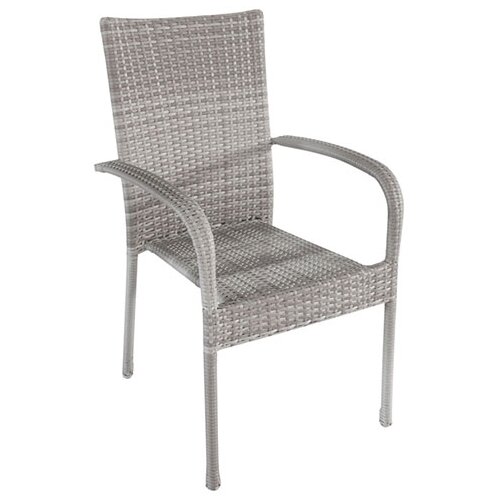 Outdorlife bay siva baštenska stolica od ratana Slike