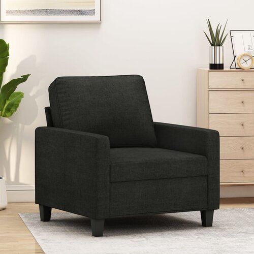 VidaXL Fotelj črn 60 cm blago Slike
