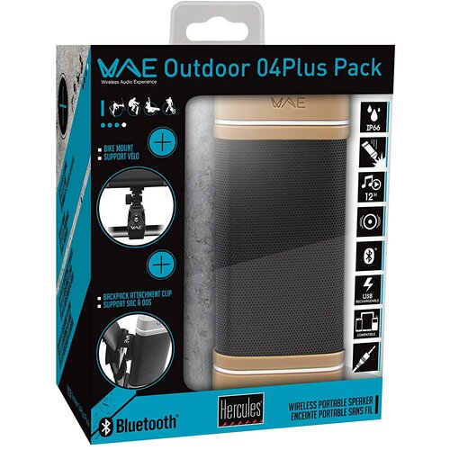 Hercules prenosni bluetooth zvočnik wae outdoor 04 plus pack Slike
