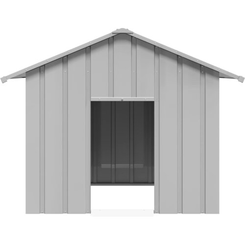  Kućica za pse s krovom 131x101x102 cm pocinčani čelik Slike