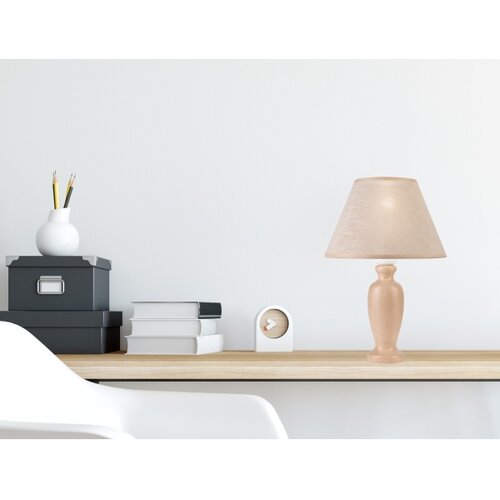  Stona lampa AMFORA 1xE27/60W/230V bež/buk Slike