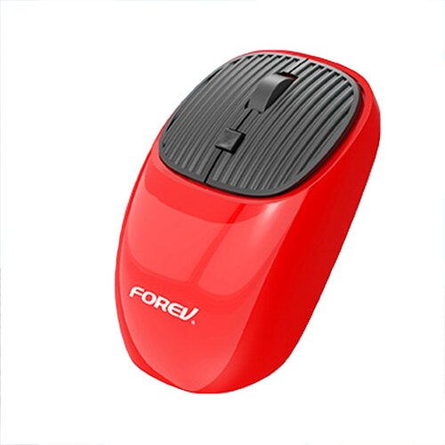 INF Ergonomska brezžična mi&amp;scaron;ka z možnostjo polnjenja - 2.4G, nastavljiv DPI Red, (5000129791) Slike