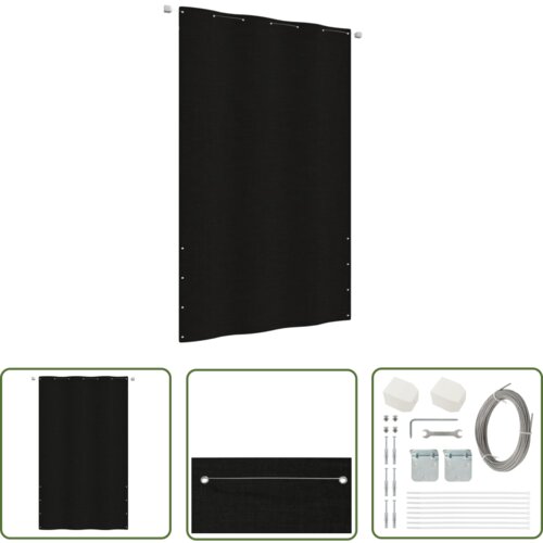  The Living Store Balkonsko platno črno 140x240 cm tkanina Oxford - Balkonsko Platno, (21742814) Slike