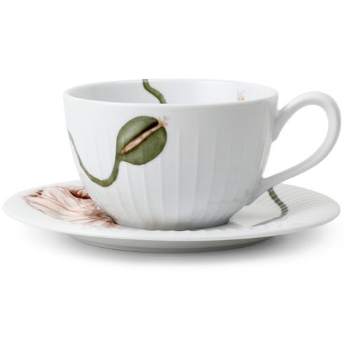 Kähler Design Bela porcelanasta skodelica 380 ml Hammersh&oslash;i Poppy &ndash; Cene