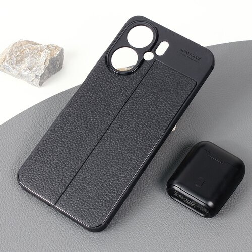  Torbica Leather za Xiaomi Redmi 13C crna Cene