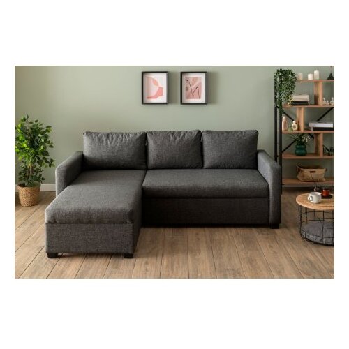 Atelier Del Sofa Ugaona sofa-krevet Kado Dark Grey Slike