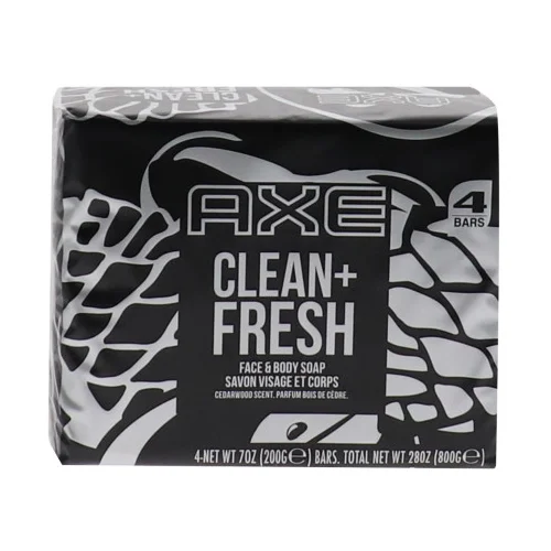 Axe Sapun toaletni parfemski muški Clean Fresh 4x200g