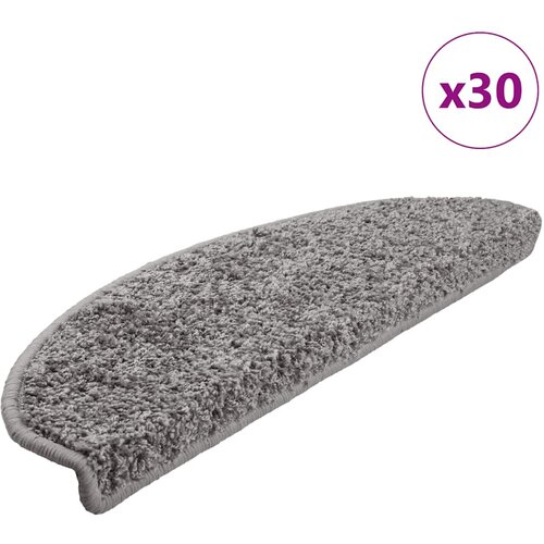 vidaXL podloge za stopnice 30 kosov siva 65x21x4 cm Cene