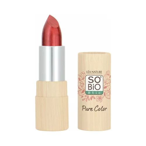 SO’BiO étic pure color ruž za usne - svjetlucavi - 20 rouge cuivré