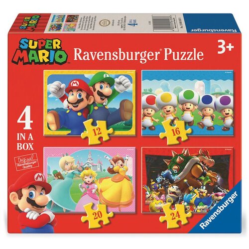Ravensburger Puzzle Super Mario Bros - Set od 12, 16, 20 i 24 dijelova Cijene