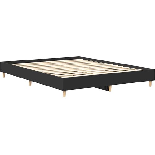  Okvir za krevet crni 150x200 cm konstruirano drvo Slike