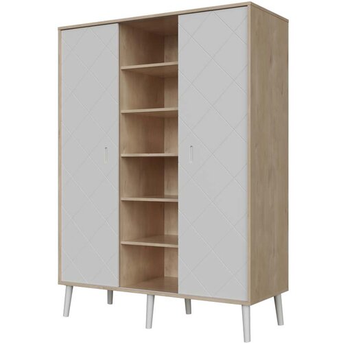 Faktum Peak XL ormar s 2 vrata, Natural Oak-White Slike