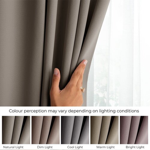 Restilo Sivo-bež zavesa za delno zatemnitev 200x270 cm Kierra &amp;ndash; Slike
