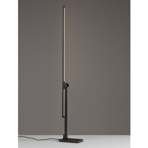 Nova Luce Mat crna metalna LED stolna lampa sa savitljivom konstrukcijom/s mogućnosti zatamnjivanja (visina 47 cm) Tenso &amp;ndash; Slike