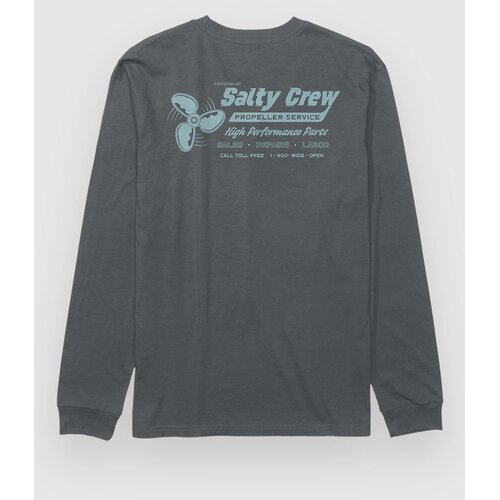 Salty Crew Props Majica z dolgimi rokavi charcoal Cene