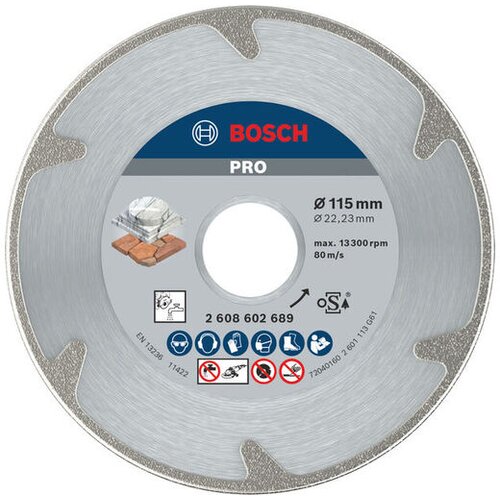 Bosch Dijamantska rezna ploča PRO Marble za male ugaone brusilice, otvor 22,23mm 2608602689 Cene