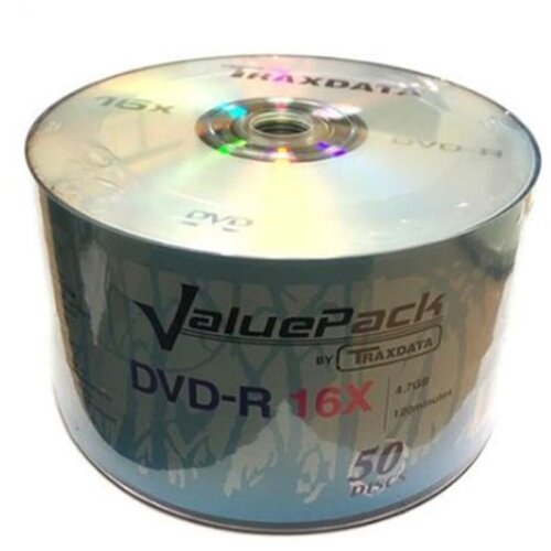 Traxdata OPTIČKI MEDIJ DVD-R 16X SPINDLE 50 VALUEPACK Cijene