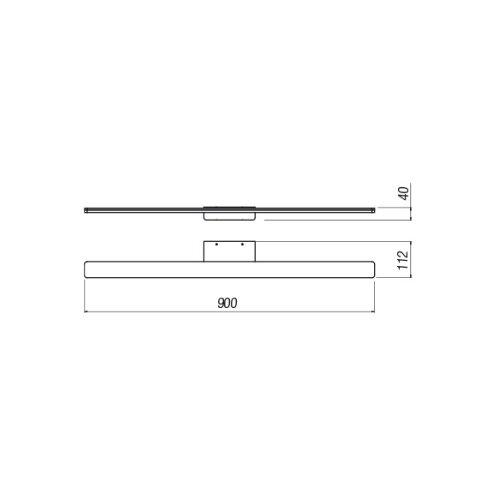  Redo 01-2508 - LED kupatilsko osvetljenje za ogledalo BARRIO LED/27,39W/230V IP44 crna Slike