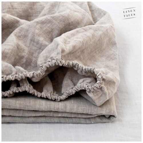 Linen Tales siva lanena plahta 200x200 cm - linen tales Slike