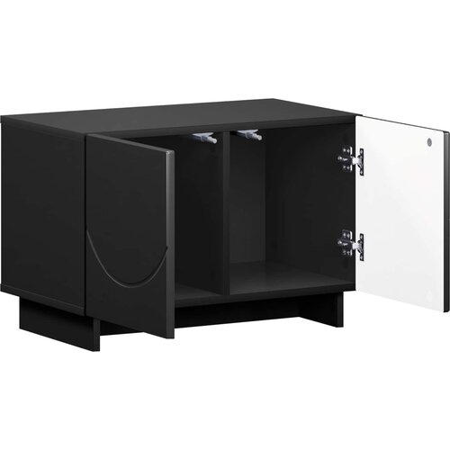  TV stalak 60 x 34.5 x 40 cm Crna Konstruirano drvo Slike