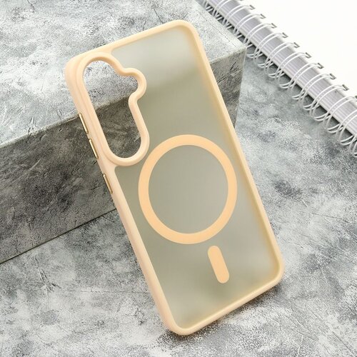 Maska silky magsafe matte za samsung S921B galaxy S24 5G/ roze Slike