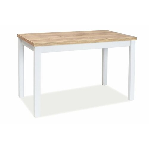  Stol ADAM 100x60 cm - laminirana ploča + MDF - hrast/bijeli Cijene