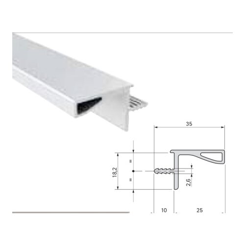 Sistem Gola za viseće elemente 4.2m 80G29AL11 - Crna 09 ( 563-156 ) Slike