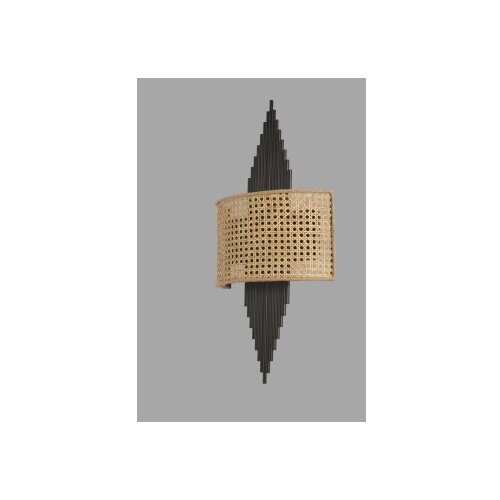 Opviq hande siyah oval rattan abajurlu aplik goldblack wall lamp Cene