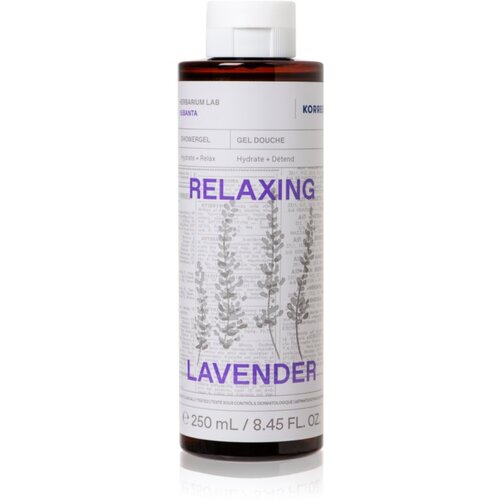 Korres Relaxing Lavender relaksirajući gel za tu&amp;scaron;iranje 250 ml Slike