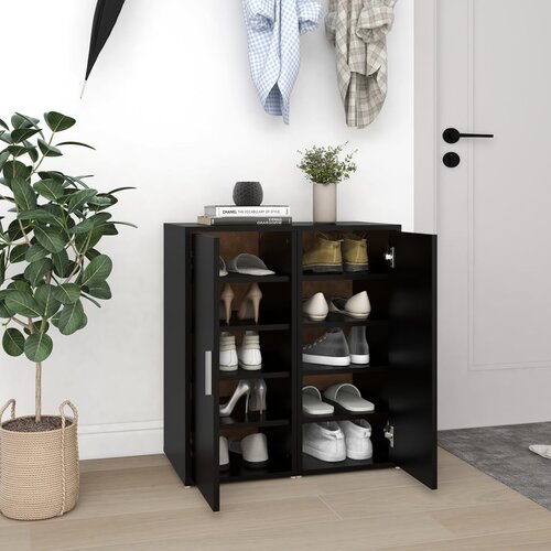 vidaXL Ormarići za cipele 2 kom crni 32 x 35 x 70 cm od iverice Cijene