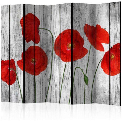  Paravan u 5 dijelova - Tale of Red Poppies II [Room Dividers] 225x172 Slike