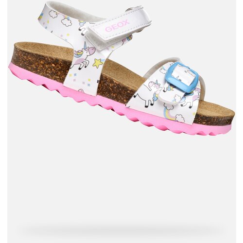 Geox White Girls Sandals Chalki - Girls Cijene