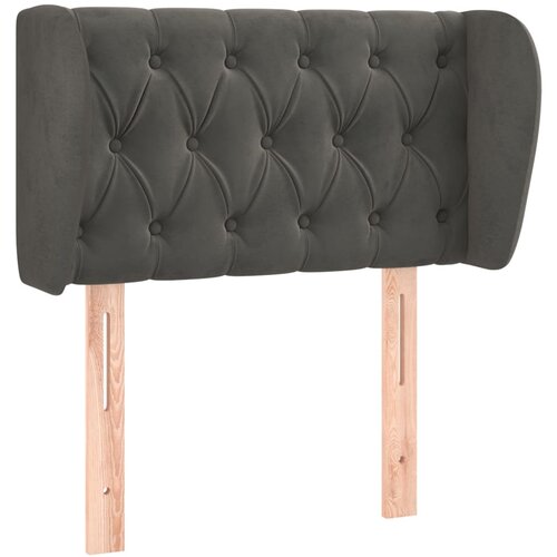 Maison Chic vzglavna omarica - nočna omarica - posteljna omarica z u&amp;scaron;esi temno sivo 83x23x78/88 cm žamet, (21709288) Slike