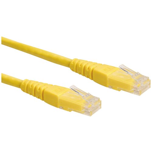 Roline 21.15.1512 RJ45 omrežni kabel\, patch kabel cat 6 u/utp 0.30 m rumena 1 kos, (20420444) Cene